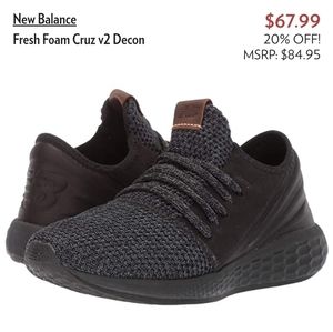New Balance Fresh Foam Cruz v2 Decon 8 black shoe